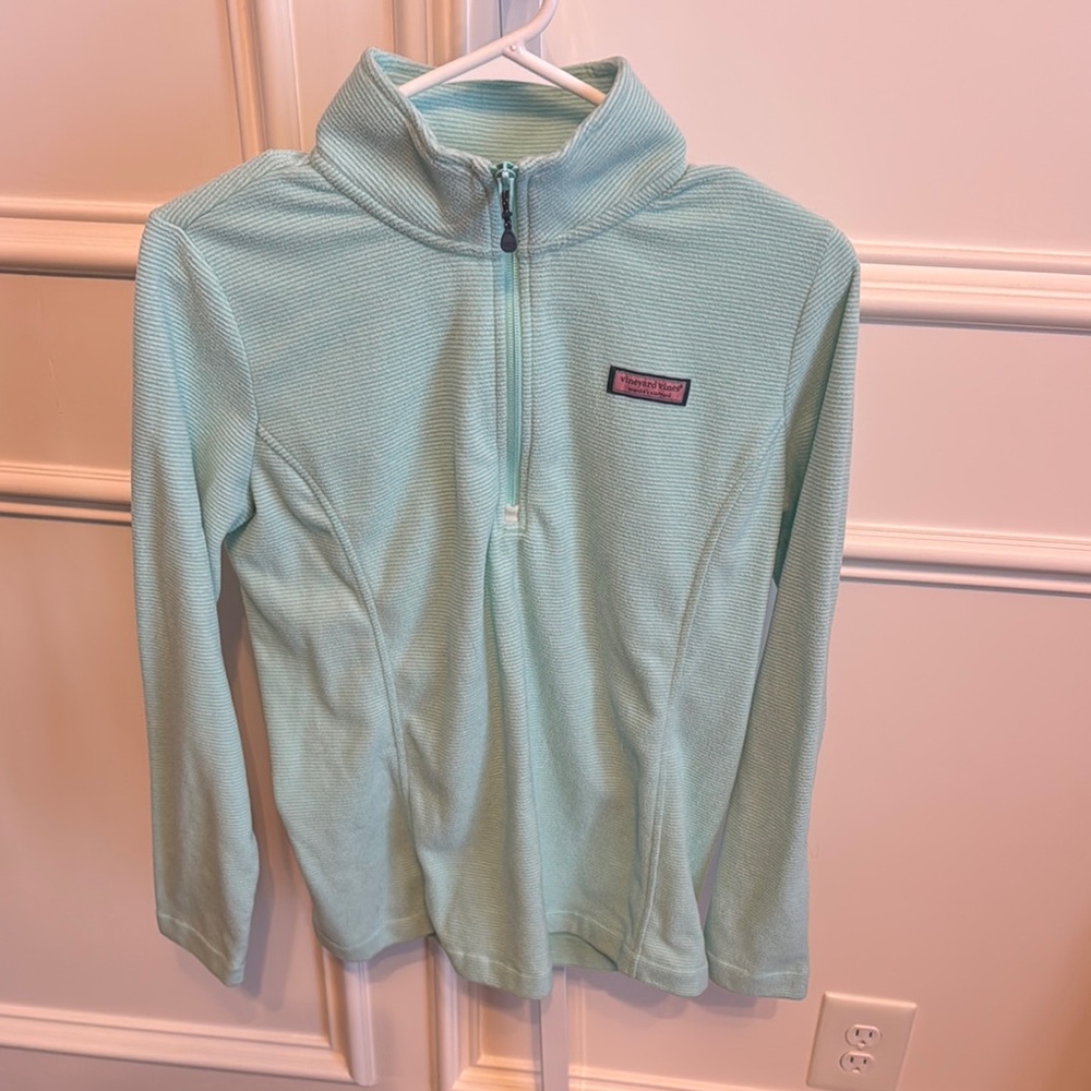 Vineyard Vines Light Blue Quarter-Zip Pullover